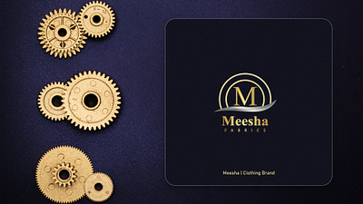 Meesha Fabrics 3d adobe photoshop animation branding design fabrics free download gold graphic design illustration logo logo design logo designer logofolio logos meesha motion graphics nawee hesan naweed ui