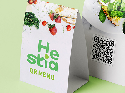 Logo Hestia Qr menu branding design graphic design illustration logo vector