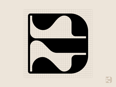 36 Days of Type: D alien alphabet bold curves desert dune futurism futuristic icon letter form lettering logo modernism symbol type typography wavy