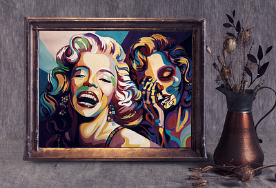 Ilusstration " Marilyn Monroe" artbook digital panting graphic design illustration