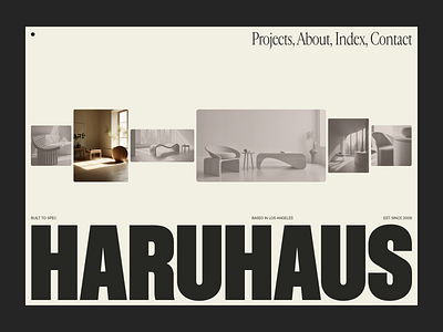 Haruhaus branding design graphic design typography ui ux
