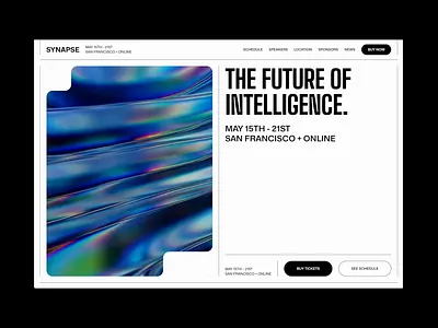 Synapse - Webflow Template coming soon ai conference event fintech minimal motion tech template video webflow