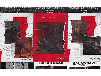 PUMA X THE BATMAN ad advertising art direction design graphic design print