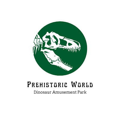 Dinosaur Amusement Park Logo 3d animation branding graphic design logo motion graphics ui