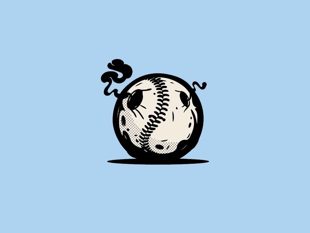 Volcanoes Baseball by Christian Franklin on Dribbble