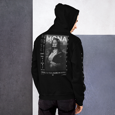 MONA HOODIE DESIGN branding design graphic design hoodie illustration streetwear t shirt