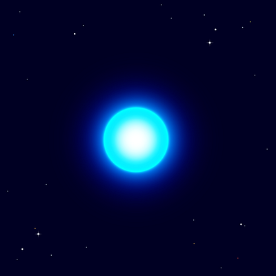 Blue supergiant blue illustration space star vector