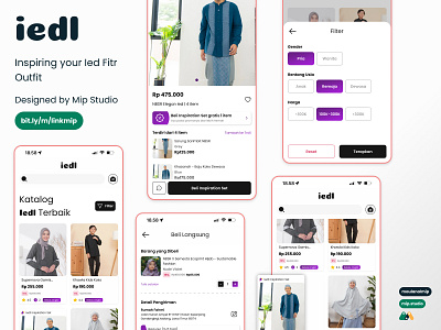 Iedl - Fashion App app design ecommerce fashion outfit ui uidesign uxdesign