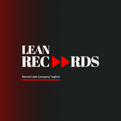 Record Label Logo project 3d animation branding graphic design logo motion graphics ui
