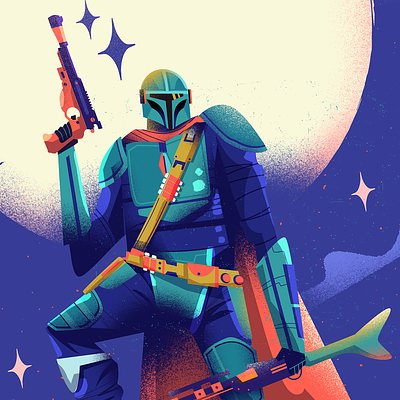 :::The Mandalorian/Ο Μανδαλοριανός::: artwork bounty hunter character digital art illustration mandalorian planet scifi space star wars the mandalorian