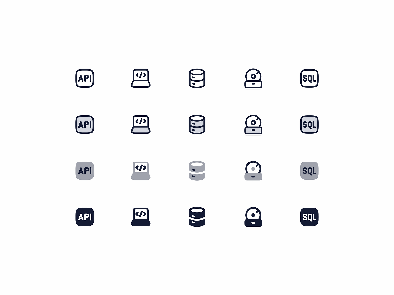 Programming language Icons by Hugeicons on Dribbble