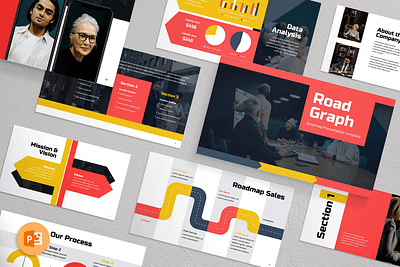 The RoadGraph Roadmap Presentation branding design illustration presentation