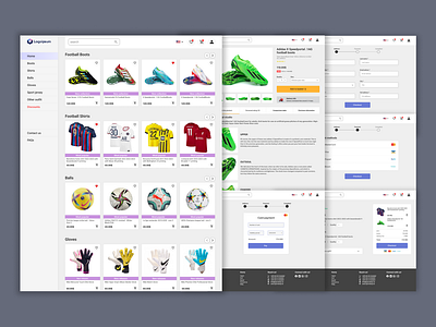 sport shop website design e commerse e commerse website design online shop website design sport shop website design ui design website design