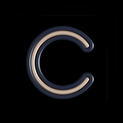 C 36 days of type 3d bevel branding c design extrude graphic design illustration illustrator lettering logo monoline typography vector