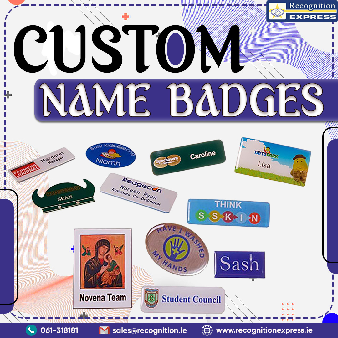 Custom Name Badges by Recognition Express on Dribbble