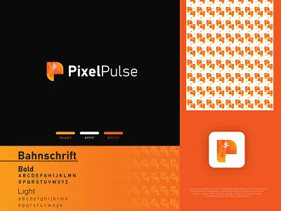 Pixel Pulse, P letter logo, Letter logo, Modern appicon applogo brand identity branding clean creative logo gradient letter logo logodesign minimal modern modern logo p letter pettern pixel pulse