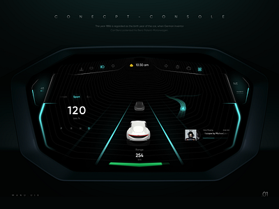Car Console Interface Design app console design interface ui uidesign user interface