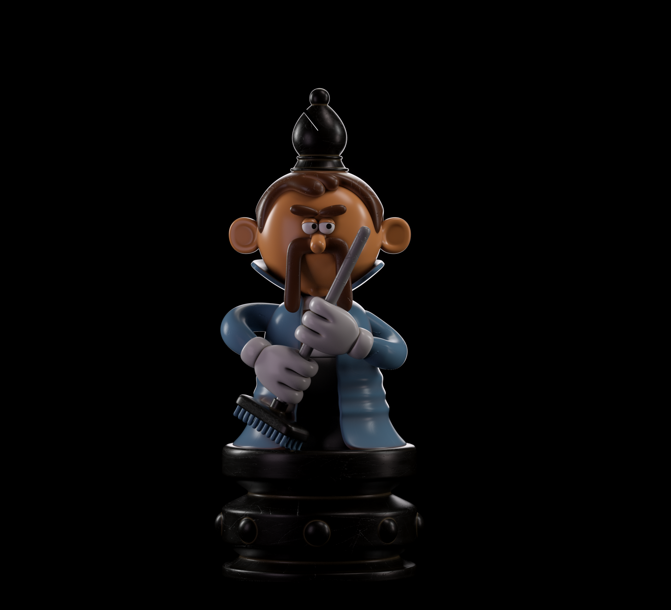 ALFIL 3d alfil c4d character chess illustration octane render