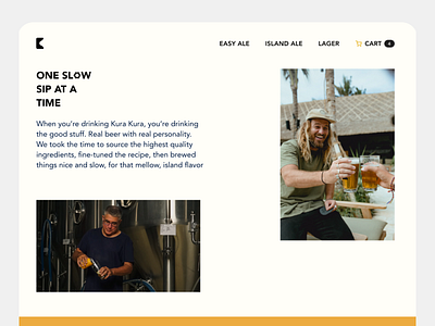 Kura Kura | Brewery branding brewery clean design figma ui webdesign