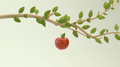 An apple story - part 1 3d 3d animation 3d modeling animation cinema 4d motion graphics redshift