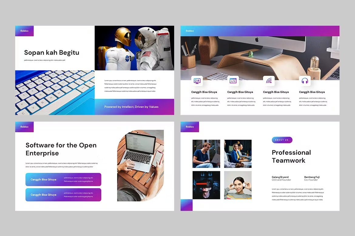 ROBLOC Technology Powerpoint Template by Deck Genius on Dribbble