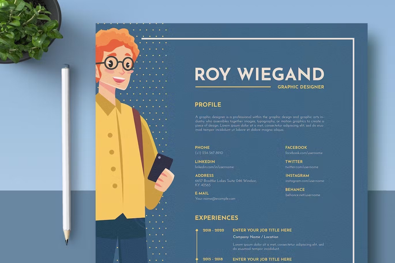 Creative CV Template animation app art branding design flat graphic design icon illustration illustrator logo logo design minimal mobile typography ui ux vector web website