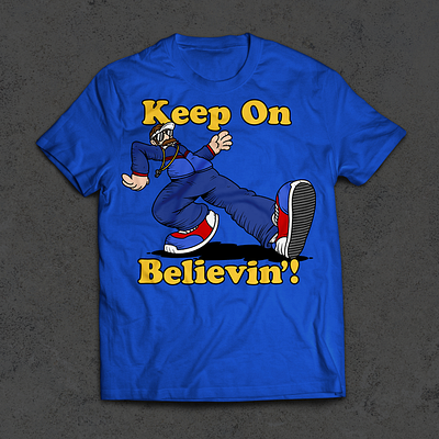 Keep On Believin'! apparel design graphic design homage illustration