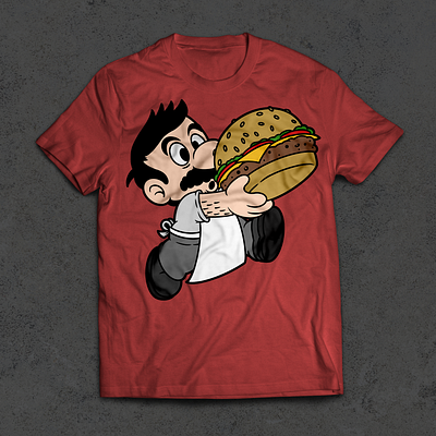 Burger Bros apparel design graphic design homage illustration