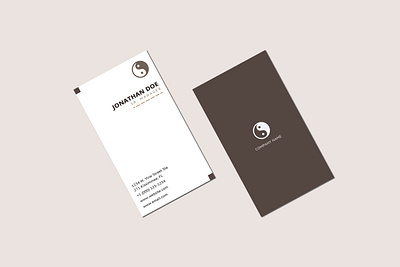 Minimalist Business Card branding business card graphic design minimalist business card design visiting card