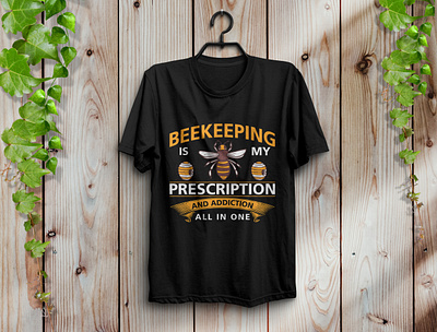 Beekeeping t-shirt design bee design fashion graphic design honey illustraor illustration t shirt typography
