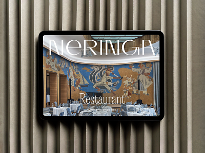 Neringa Restaurant UX/UI design graphic design hotel landing outer restaurant typography ui ui design ux uxui vintage web design website