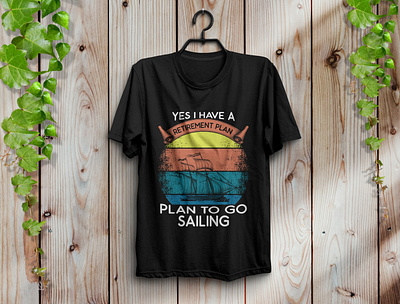 Sailing t-shirt design design fashion graphic design illustraor illustration sailing t shirt typography