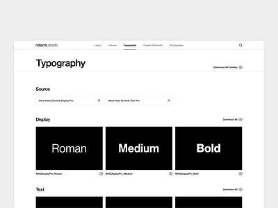 Brand Assets brand assets brand toolkit branding download minimal modern toolkit typography ui ux web design