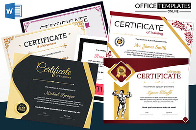 Free Sports Certificate Design Ideas for MS Word designideas.