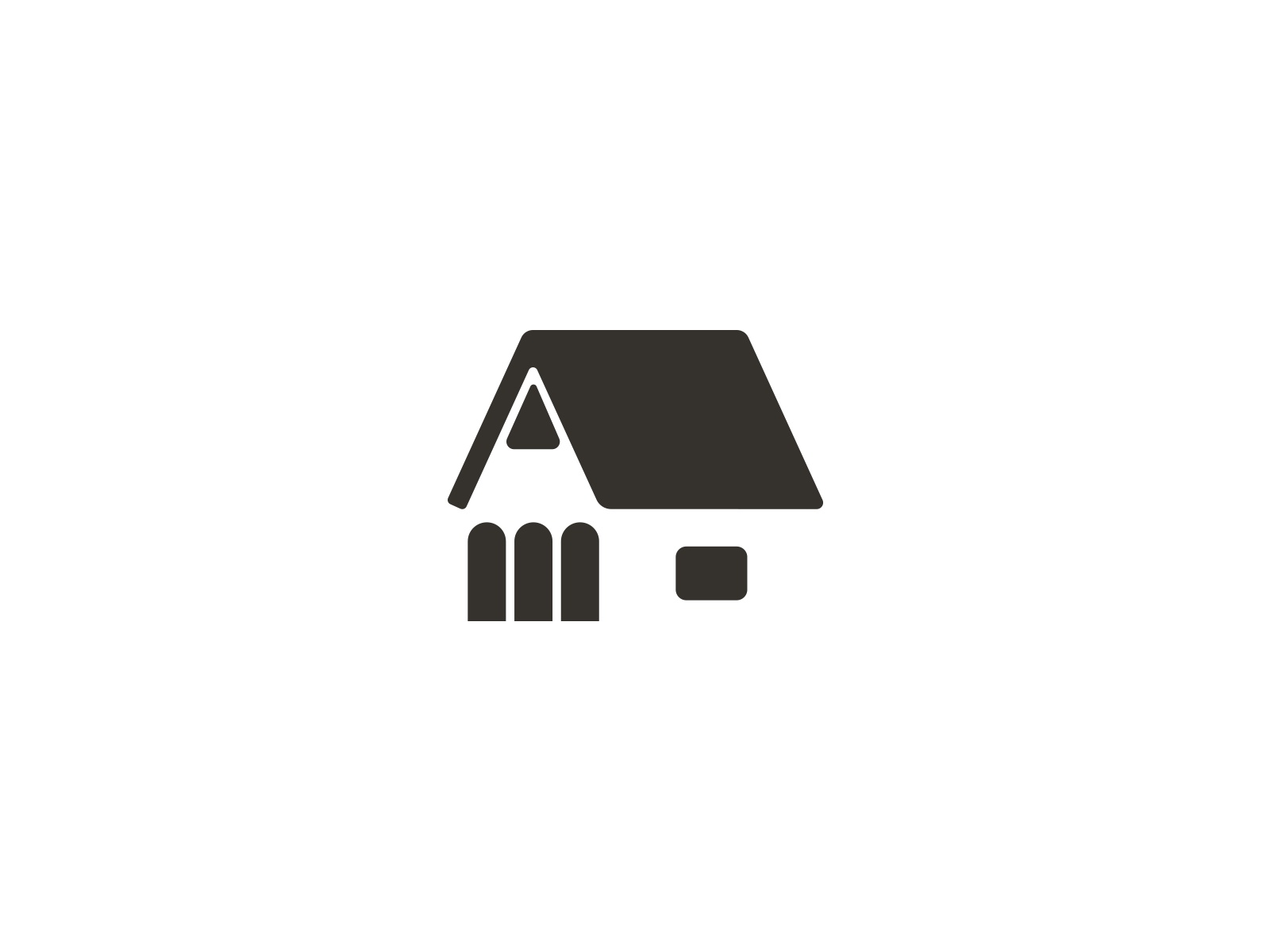 Writer's House book brand branding design elegant fence graphic design home house illustration logo logo design logotype mark minimalism minimalistic modern pencil sign vector