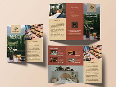 Hotel Tri fold brochure brochure graphic design hotel brochure tri fold brochure