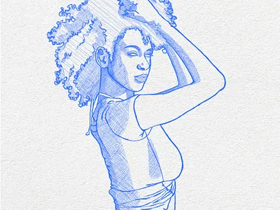 Sheila croquis design dessin girls graphic design illustration sketch