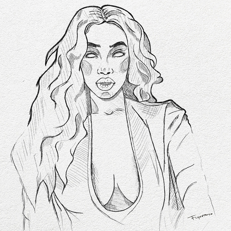 fire-girl-by-rethore-on-dribbble