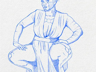 Cyblyne croquis cyberpunk design dessin girls graphic design illustration robot sketch