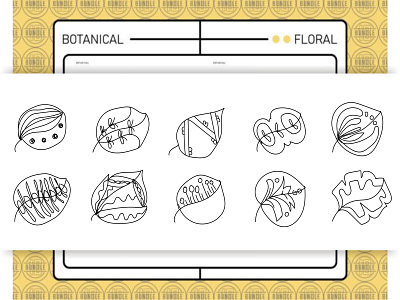 Botanical Floral decoration