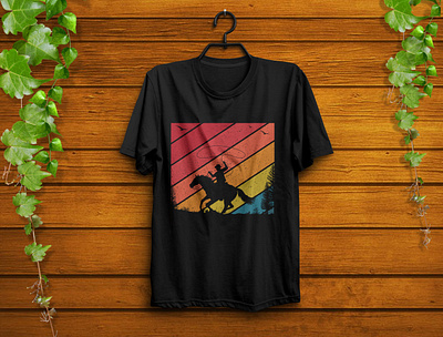 Cowboy t-shirt design cowboy design fashion graphic design illustraor illustration t shirt typography