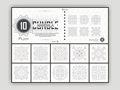 Mandala Coloring Page bundle