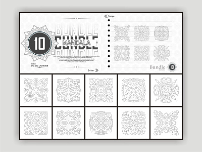 Mandala Coloring Page bundle