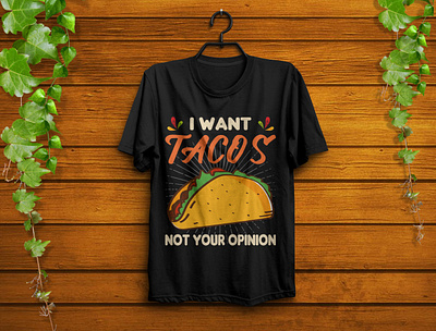 Tacos t-shirt design design fashion food graphic design illustraor illustration mexican t shirt tacos traditional typography