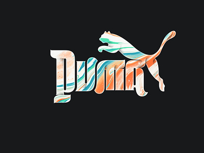 Puma redesign branding design graphic handlettering lettering logo puma type typography vector