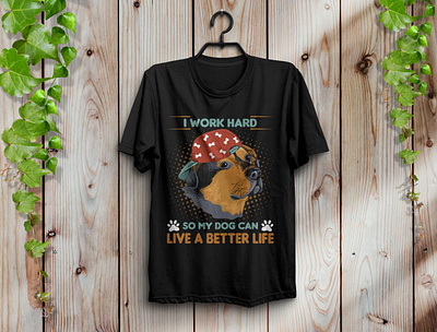 Dog t-shirt design design dog fashion graphic design illustraor illustration t shirt typography