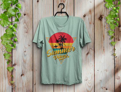 Summer t-shirt design design fashion graphic design illustraor illustration summer t shirt typography