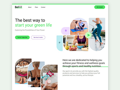 BeFit branding coach design fit graphic graphic design health logo mobile power sport ui web design wellness