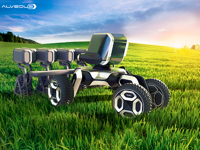 Alveole 3d product design transport vehicle