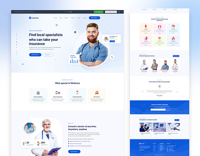 Medical and Doctor Clinic HTML5 Template. animation business center clinic consultant dental dentist graphic design health healthcare hospital inspection laboratory medical medicine motion graphics patients plastic services